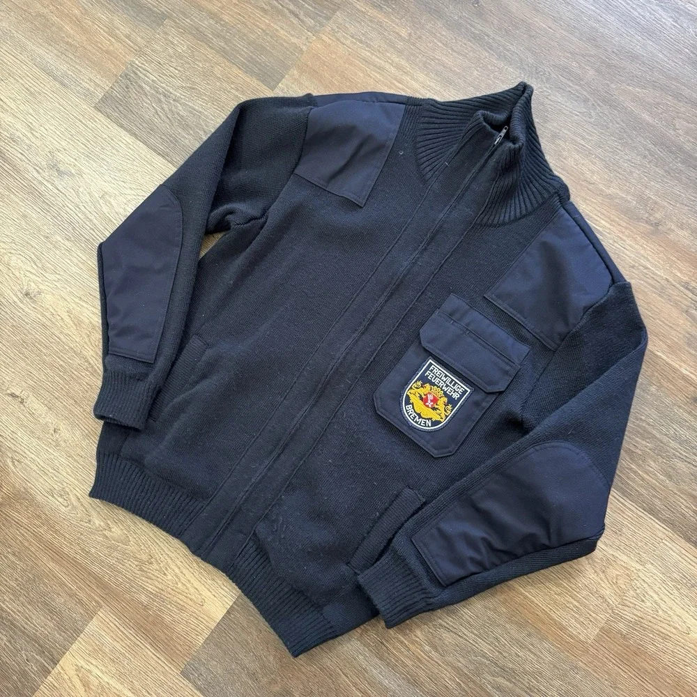 Freiwillige Feuerwehr Bremen‎ VTG Style Commando Sweater Jacket Sz 48 Germany